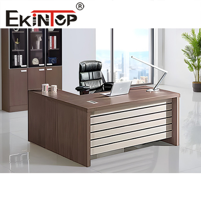 Grande tavolo da ufficio moderno di lusso per scrivania da ufficio MFC per Boss Office