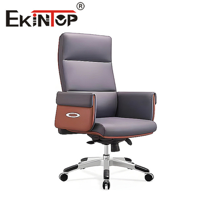 Giro materiale esecutivo ergonomico dell'unità di elaborazione della sedia di cuoio regolabile