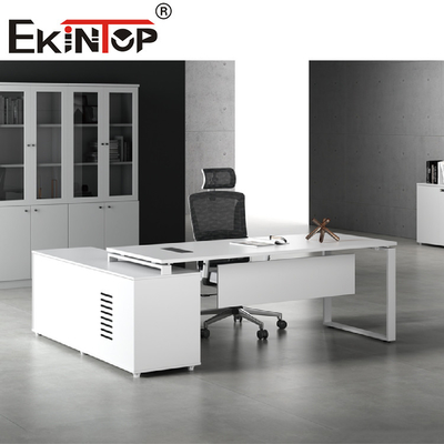 Mobili da ufficio moderni in legno Top Executive Scrivania da ufficio allungabile per computer