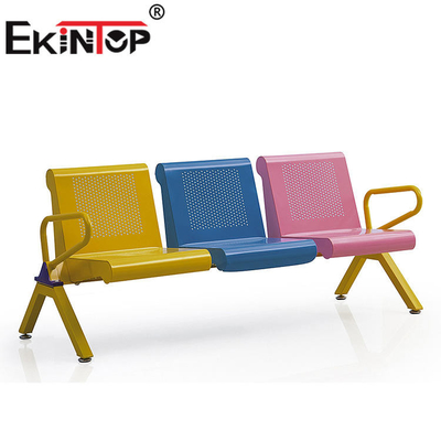 Sedia aspettante 3 Seater del cuscino del PVC comodo per il ODM della stazione ferroviaria