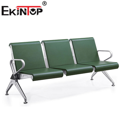 Sedia aspettante 3 Seater del metallo dell'autostazione dell'ufficio con il cuscino della schiuma dell'unità di elaborazione