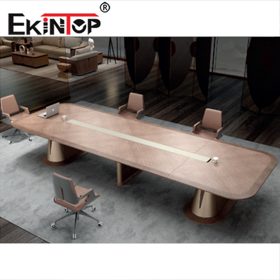 Tabella di conferenza commerciale di legno per la stanza 4800×1600×750mm dell'ufficio