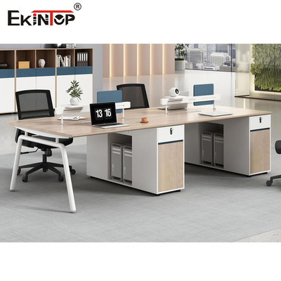 OEM di cucitura senza cuciture del cubicolo dell'ufficio di colore di legno della stazione di lavoro due