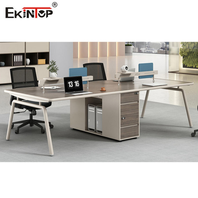 OEM di cucitura senza cuciture del cubicolo dell'ufficio di colore di legno della stazione di lavoro due