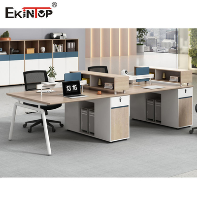 OEM di cucitura senza cuciture del cubicolo dell'ufficio di colore di legno della stazione di lavoro due