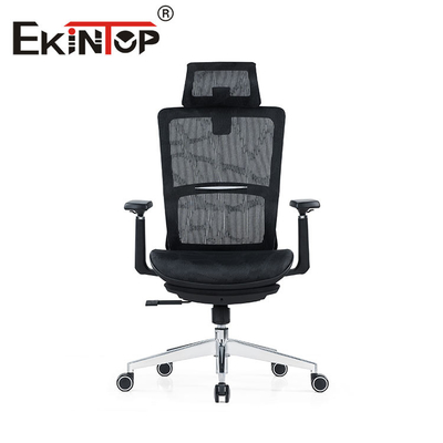 Mesh Ergonomic Swivel Office Chair pieno nero con materiale di nylon