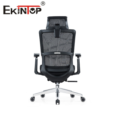 Mesh Ergonomic Swivel Office Chair pieno nero con materiale di nylon