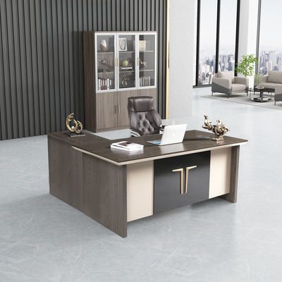Scrivania esecutiva di lusso con la mobilia 160cm×80cm×76cm di legno dei cassetti