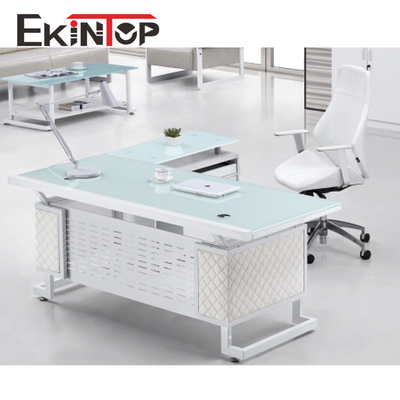 Scrittorio di vetro temperato convertibile per la dimensione del computer 2400mm×2055mm×750mm