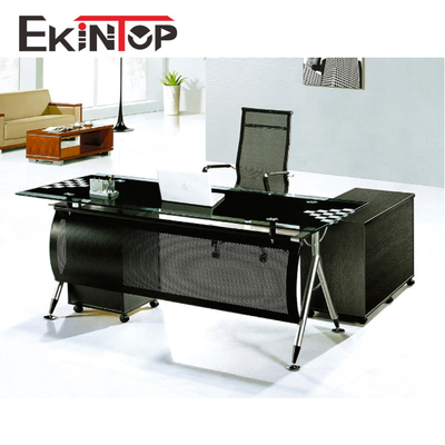 Scrittorio di vetro temperato convertibile per la dimensione del computer 2400mm×2055mm×750mm