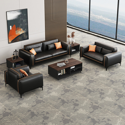 Materiale di cuoio sintetico di ricezione dell'ospedale modulare di Sofa Set For Office Use