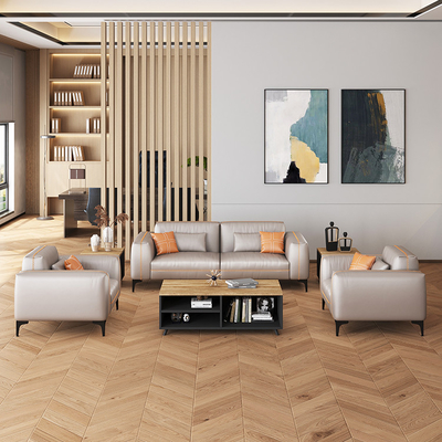 Materiale di cuoio sintetico di ricezione dell'ospedale modulare di Sofa Set For Office Use