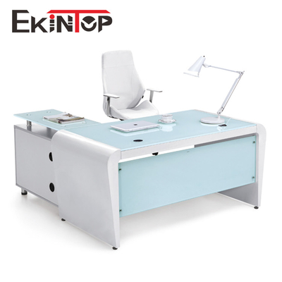 Bene durevole di vetro dello scrittorio dell'ufficio moderno di Ekintop per l'OEM di Officeworks
