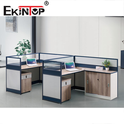 Cubicoli di legno commerciali delle stazioni di lavoro dell'ufficio per il gruppo di lavoro del supermercato