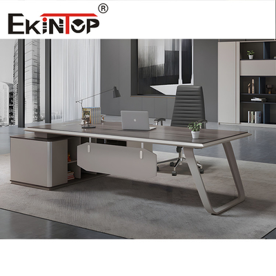 Scrivania in stile moderno con meccanismo di sollevamento assistito a gas da studio con libreria