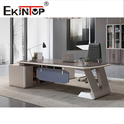 Combinazione di studio di lusso Tavolo bianco personalizzato da scrivania in stile moderno