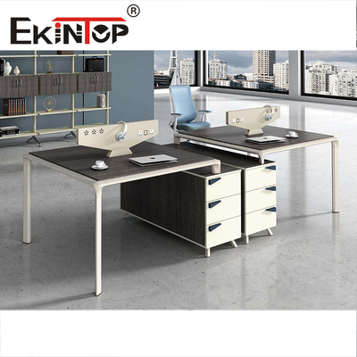 Rettangolo per ufficio Workstation Divisori a forma di scrivanie per ufficio direzionali