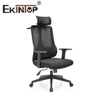 Alta alta parte posteriore ergonomica posteriore nera Mesh Office Chair With Headrest