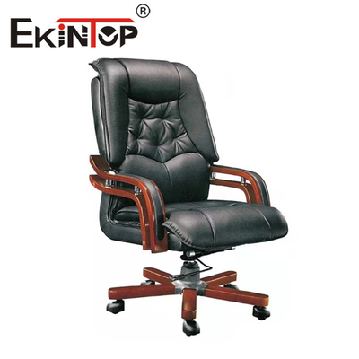 Parte posteriore ergonomica della sedia di cuoio dell'unità di elaborazione delle forniture di ufficio alta comoda per il capo