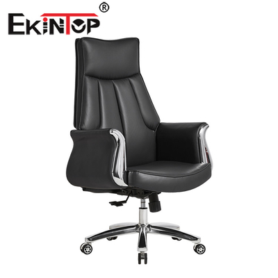 L'ufficio di cuoio regolabile della parte girevole dell'unità di elaborazione presiede la sedia esecutiva ergonomica comoda