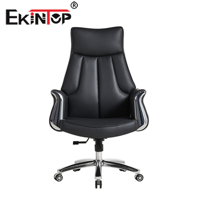 L'ufficio di cuoio regolabile della parte girevole dell'unità di elaborazione presiede la sedia esecutiva ergonomica comoda
