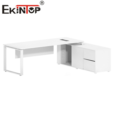 Mobili da ufficio moderni in legno Top Executive Scrivania da ufficio allungabile per computer
