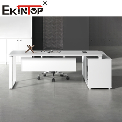 Mobili da ufficio moderni in legno Top Executive Scrivania da ufficio allungabile per computer
