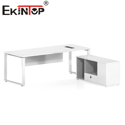 Tabella a forma di L di legno moderna dell'ufficio esecutivo di ufficio dello scrittorio di lusso delle forniture