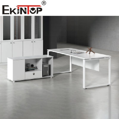 Tabella a forma di L di legno moderna dell'ufficio esecutivo di ufficio dello scrittorio di lusso delle forniture