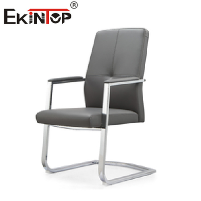 Poltrona ergonomica direzionale in pelle gialla per interni
