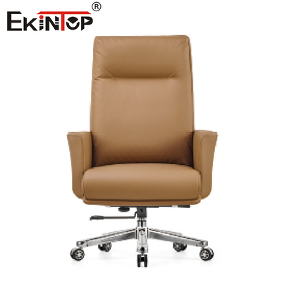 Responsabile Swivel Leather Chair di Brown per le forniture di ufficio
