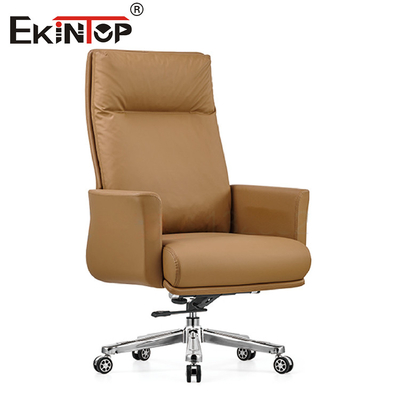 Responsabile Swivel Leather Chair di Brown per le forniture di ufficio
