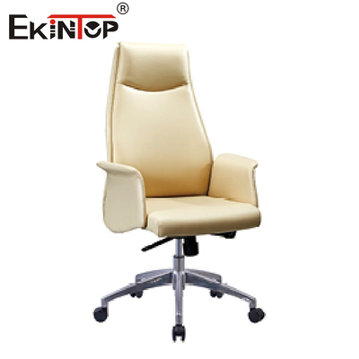 Tipo ergonomico comodo di cuoio moderno del metallo di acciaio inossidabile di Chair del capo dell'ufficio