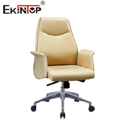 Tipo ergonomico comodo di cuoio moderno del metallo di acciaio inossidabile di Chair del capo dell'ufficio