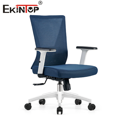 Armi regolabili ergonomiche blu di Mesh Office Desk Chair With