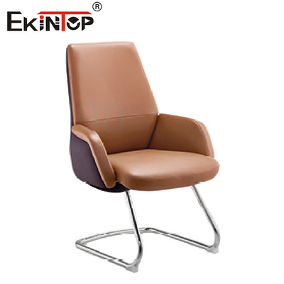 L'altezza della sedia dell'ufficio del cuoio di Brown di 360 parti girevoli registra per ottenere il CEO Office Furniture