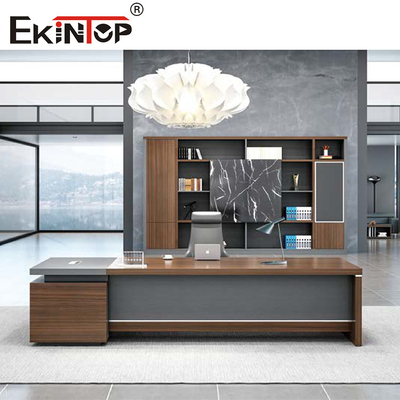 Scrittorio del computer di Gray Color Morden Office Furniture per l'annuncio pubblicitario