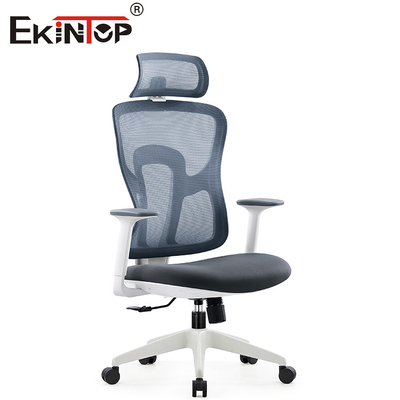 Sedia di scrittorio di Gray Modern Swivel Ergonomic Mesh con il poggiacapo