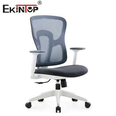 Gray Ergonomic Swivel Mesh Chair nero con altezza di Seat del bracciolo regolabile