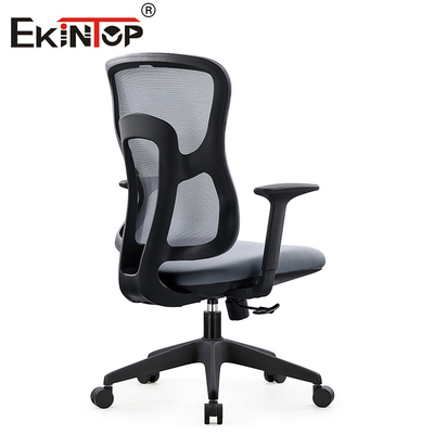 Gray Ergonomic Swivel Mesh Chair nero con altezza di Seat del bracciolo regolabile