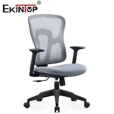 Gray Ergonomic Swivel Mesh Chair nero con altezza di Seat del bracciolo regolabile