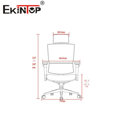 Sedile da ufficio a maglia ergonomica adattabilità senza soluzione di continuità per ambienti di lavoro agili