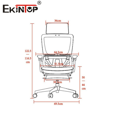 Poltrona anti-esplosione a maglia di ufficio Flip-up Armrest Nylon Back