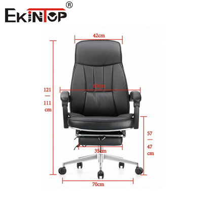 Sedile da ufficio in pelle sintetica resistente per un comfort duraturo