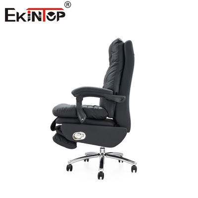 Sedile da ufficio reclinante in pelle originale classica per ambienti professionali