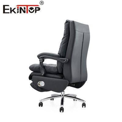 Sedile da ufficio reclinante in pelle originale classica per ambienti professionali