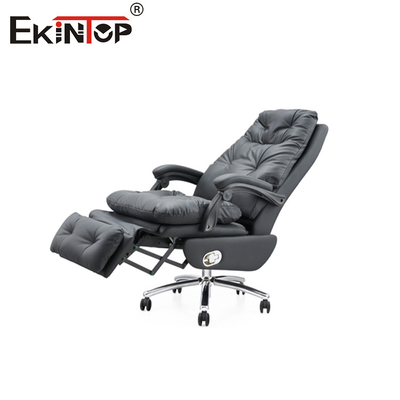 Sedile da ufficio reclinante in pelle originale classica per ambienti professionali