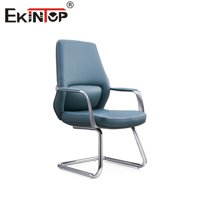 Sedie in pelle PU blu elegante e elegante per un'estetica di ufficio impressionante