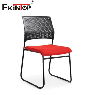 Plastico reticolato retro sedile traspirante cuscino nero sedia da allenamento rosso