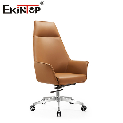 Sedile in pelle ergonomica con appoggio lombare con appoggio per braccio in PU